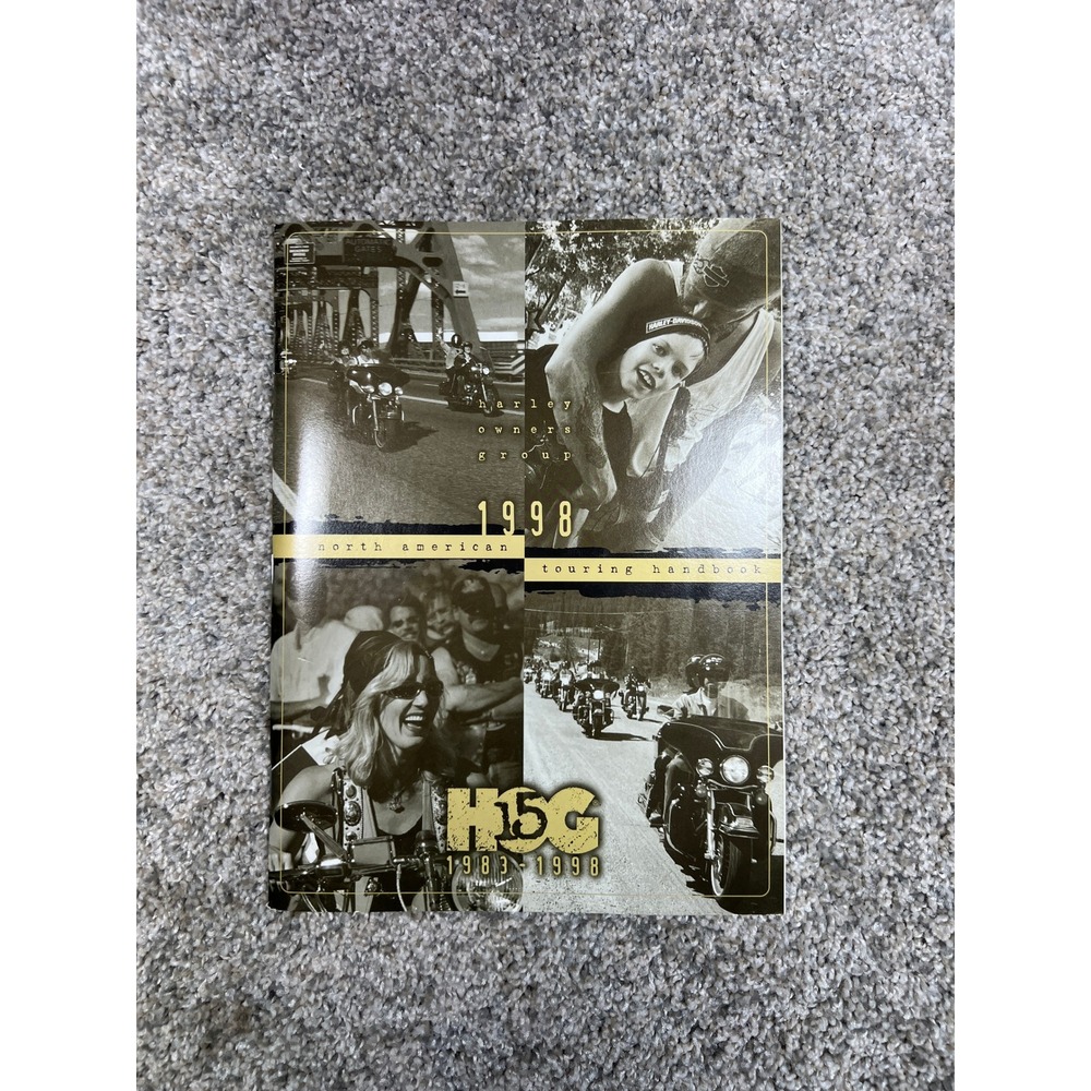 Harley Davidson HOG 1998 North American Touring‎ Handbook 15th Anniversary Vtg